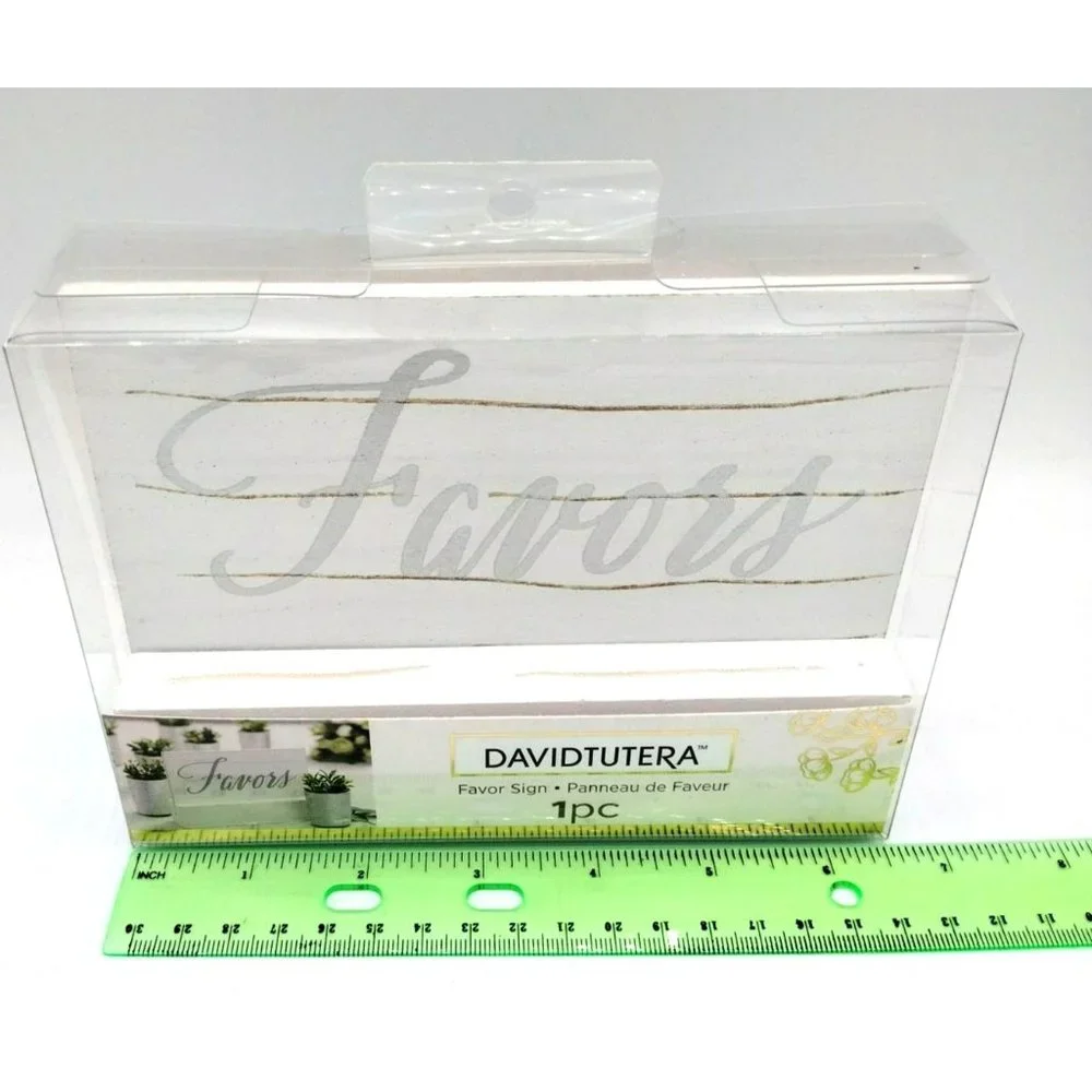 Wedding Reception Favor Sign Wooden & Silver Table Decoration David Tutera